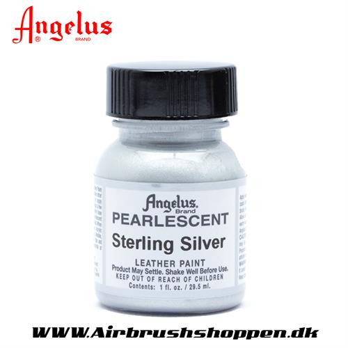 Sterling Silver Pearlscent ANGELUS LEATHER PAINT 29,5 ML